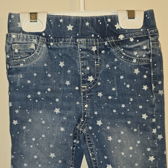 Falls Creek Denim Star Pattern Toddler Girl Jeans. LOT P - Picture 5 of 6